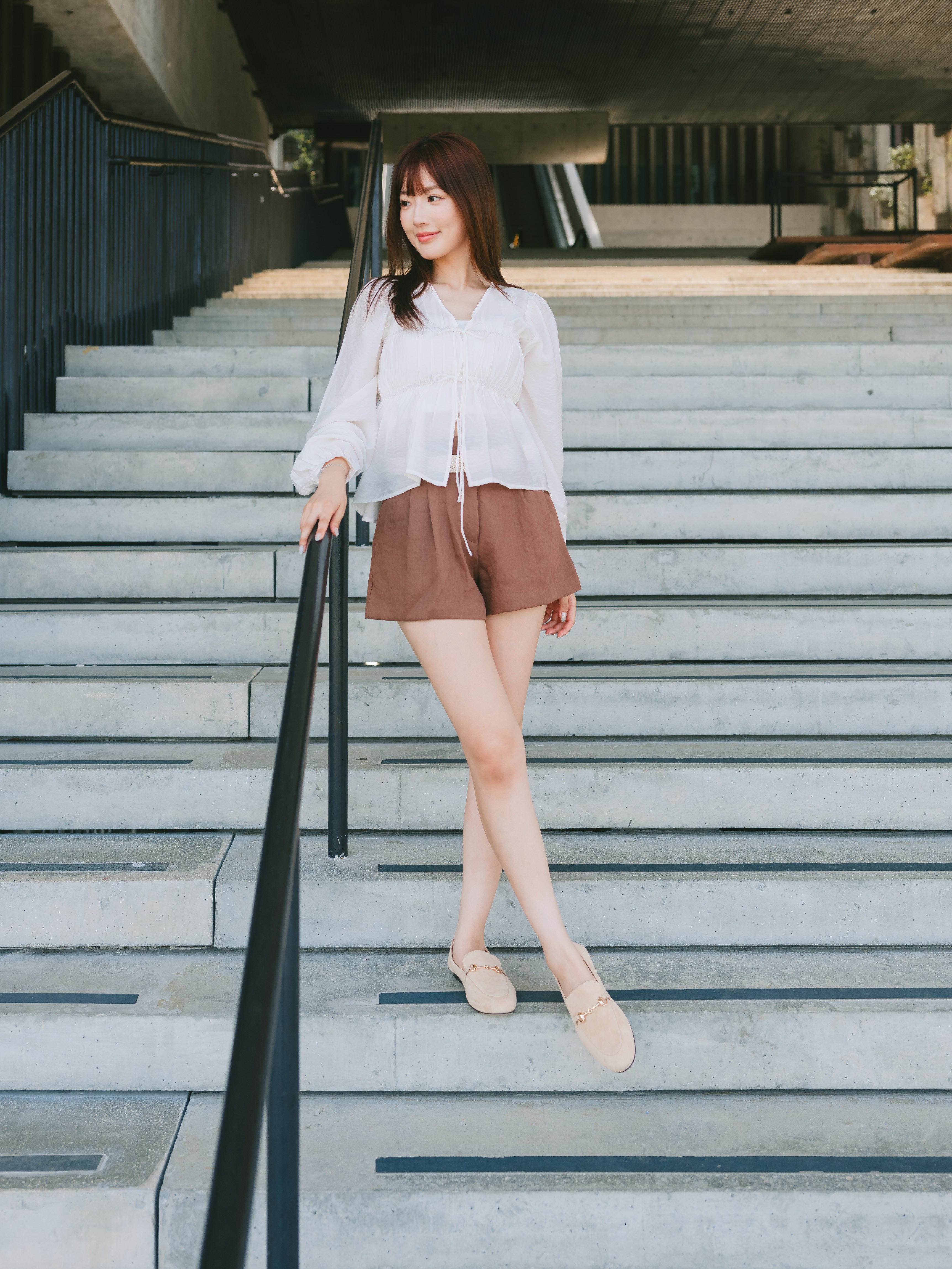 CLAIRE Loafers - Beige Suede