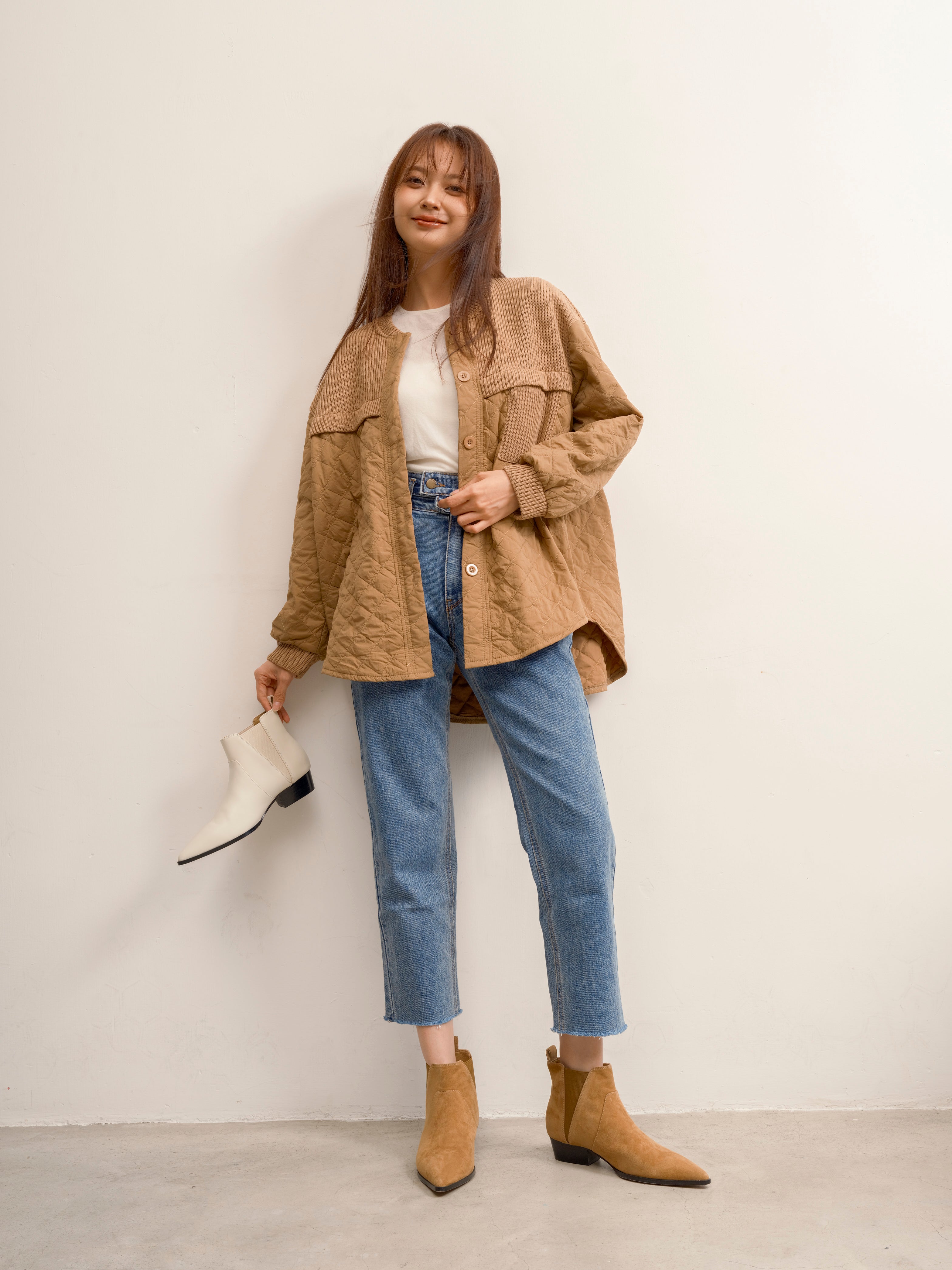 Luna Khaki Suede
