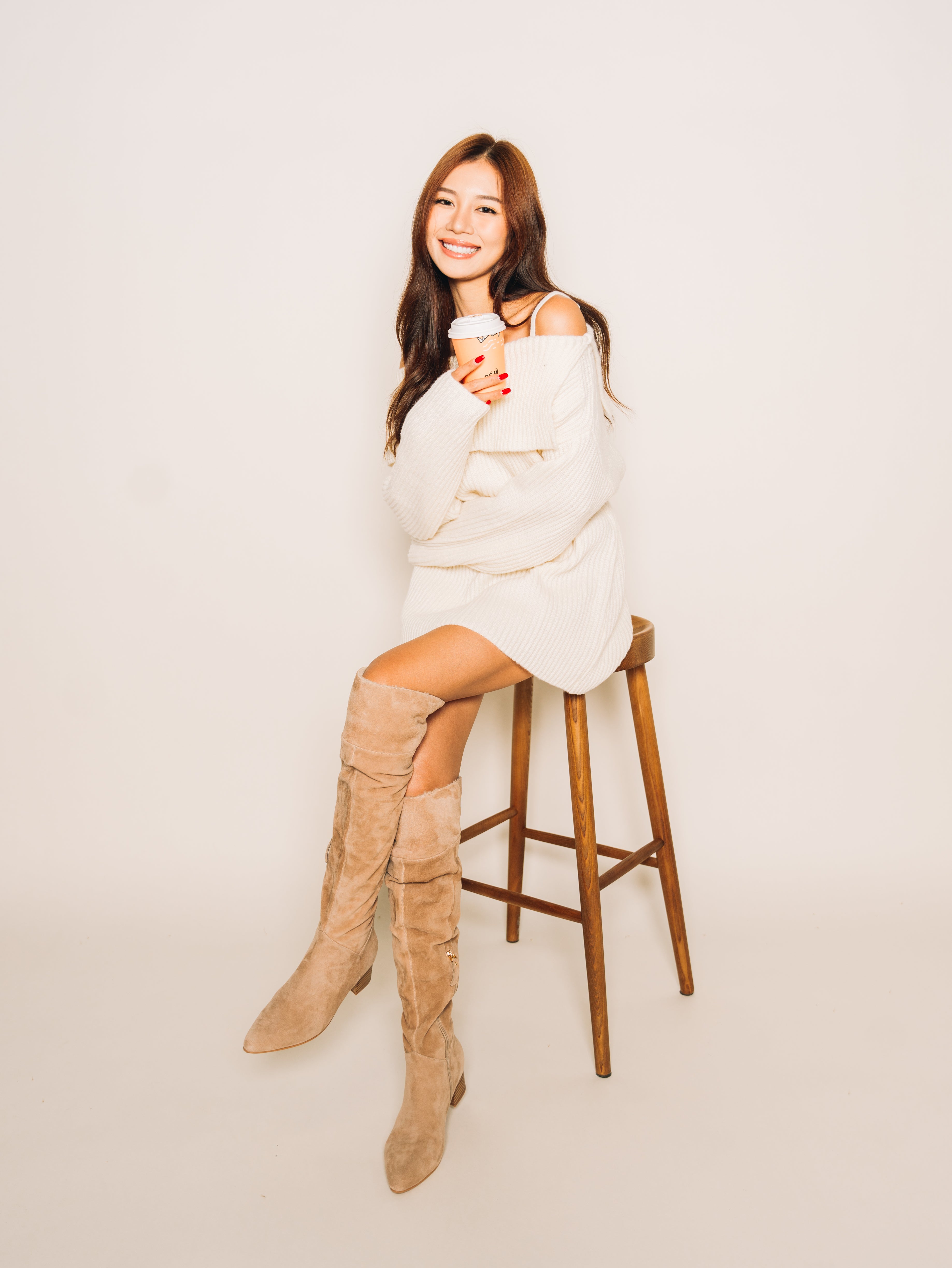 AMEERA BOOTS - Beige