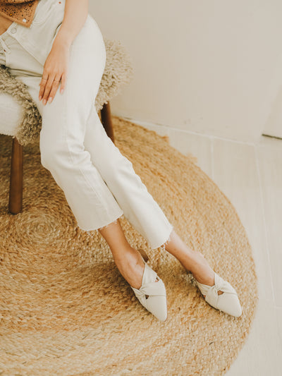 FREYA Mules - White