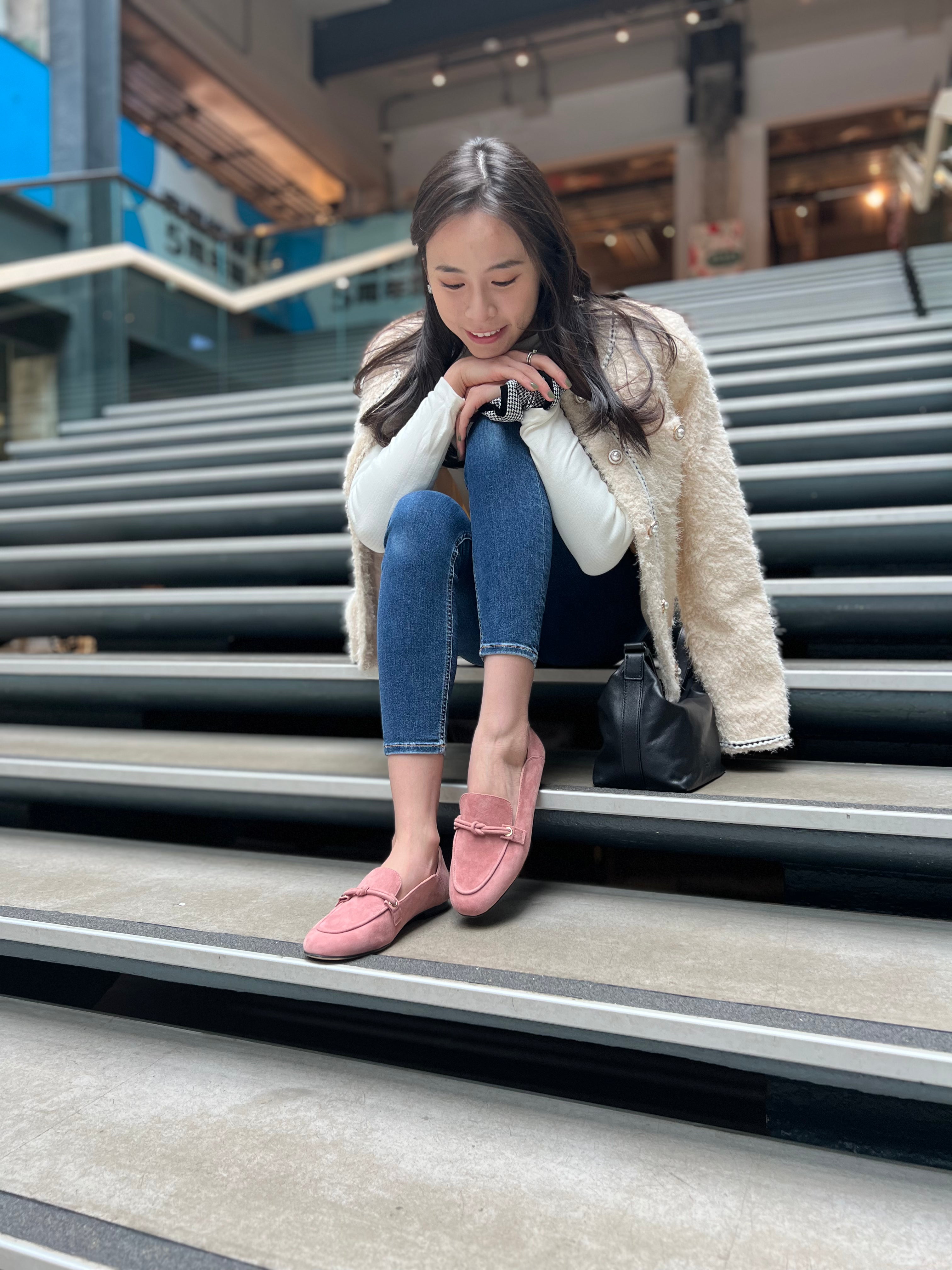 RILA Loafers - Pink Suede